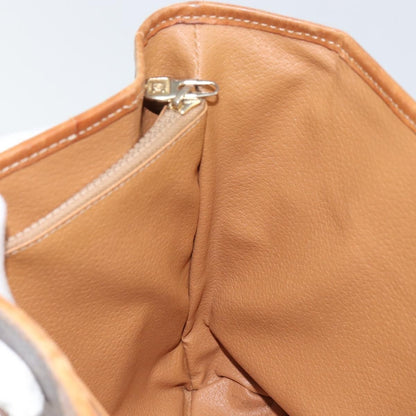 Celine Vintage Macadam Tote bag Canvas, BROWN, PVC, Tote bag