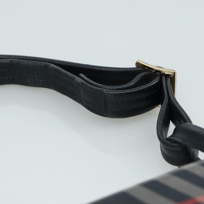 Burberry Nova Check Tote Leather, NAVY, CANVAS, Tote bag