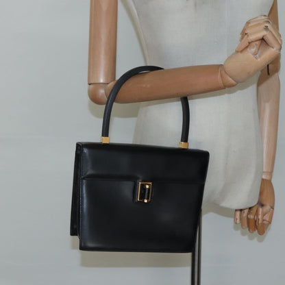 Gucci Vintage Handbag Leather, BLACK, LEATHER, Handbag