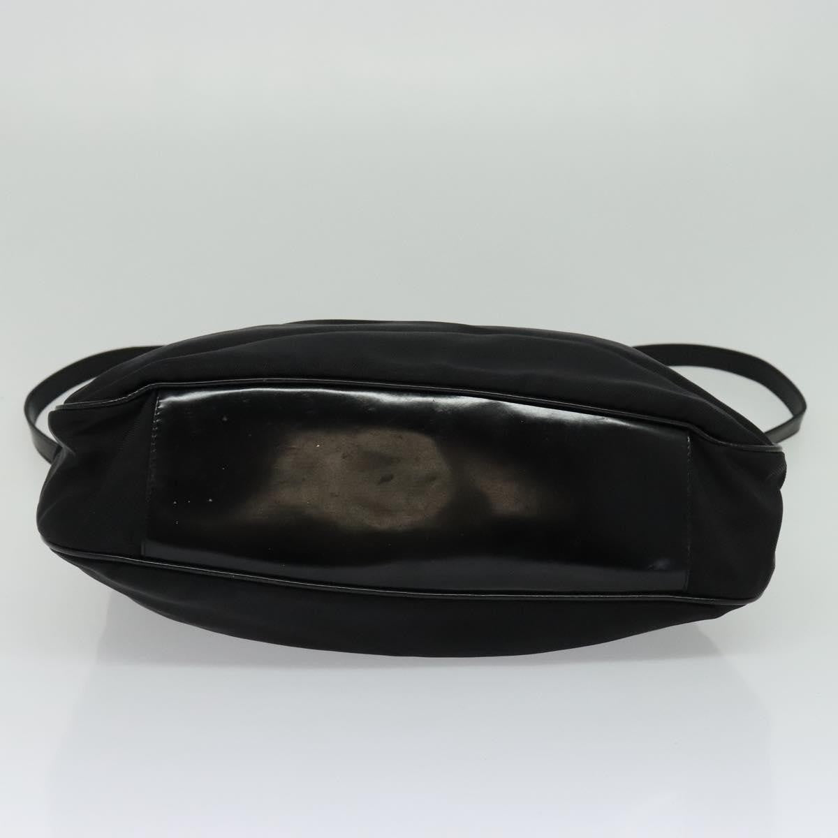 Gucci Vintage Bamboo Shoulder Bag Nylon, BLACK, NYLON, Shoulder bag