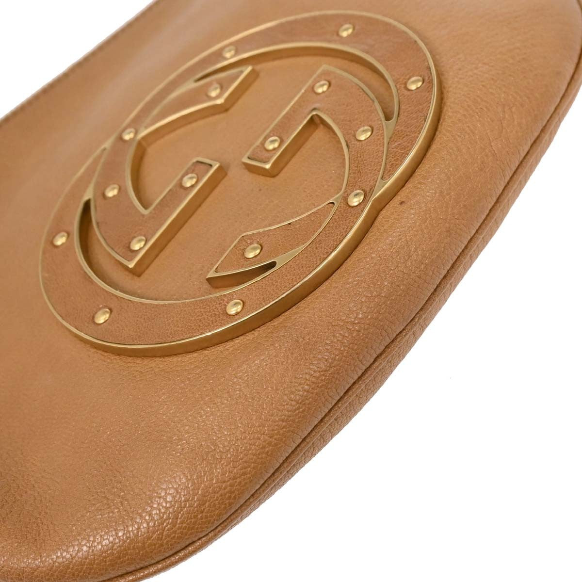 Gucci Blondie Hobo Leather, BROWN, LEATHER, Handbag