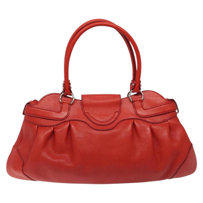Salvatore Ferragamo Marisa Satchel Leather, RED, LEATHER, Shoulder bag