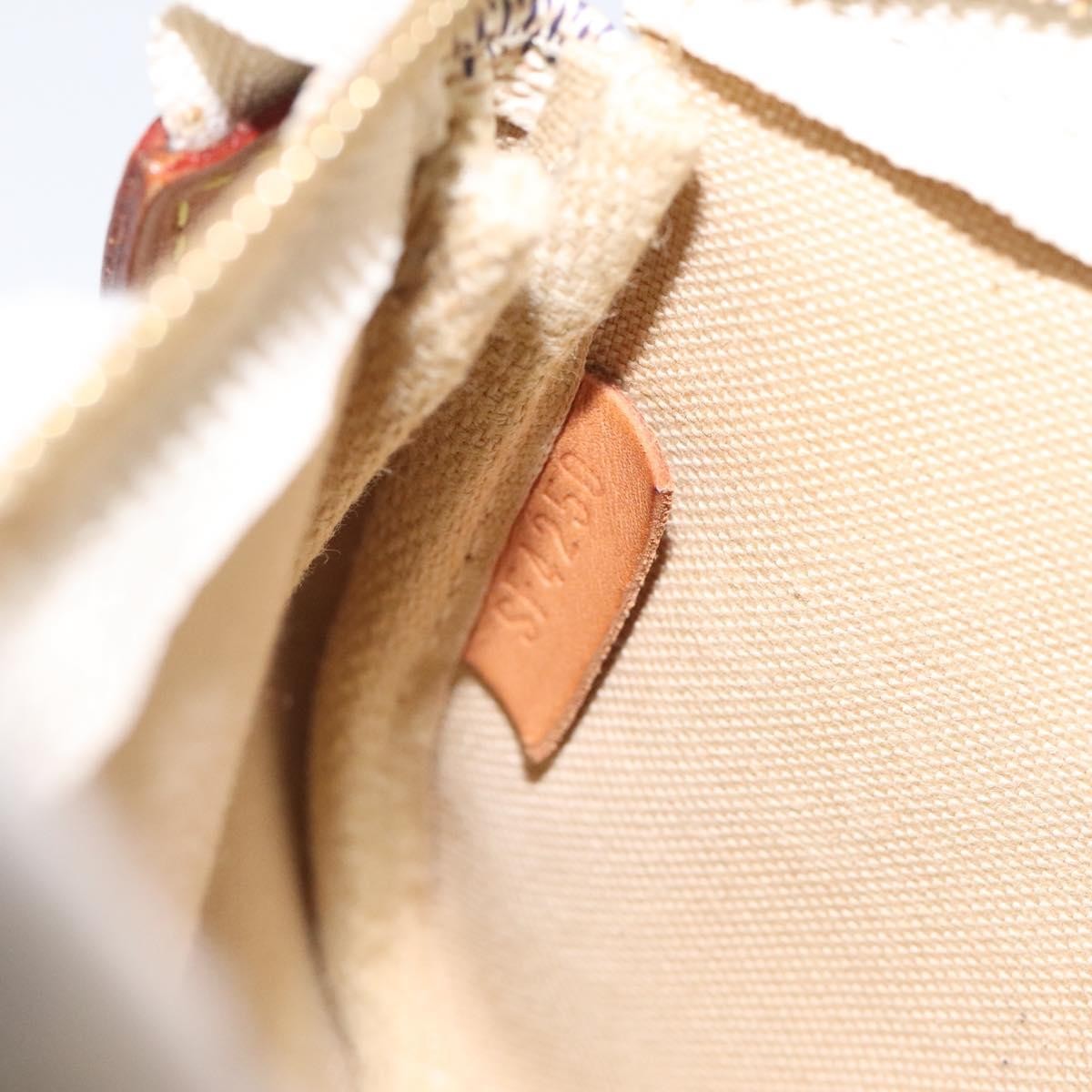 Louis Vuitton Pochette Accessoires Damier, WHITE, CANVAS, Clutche & pouche