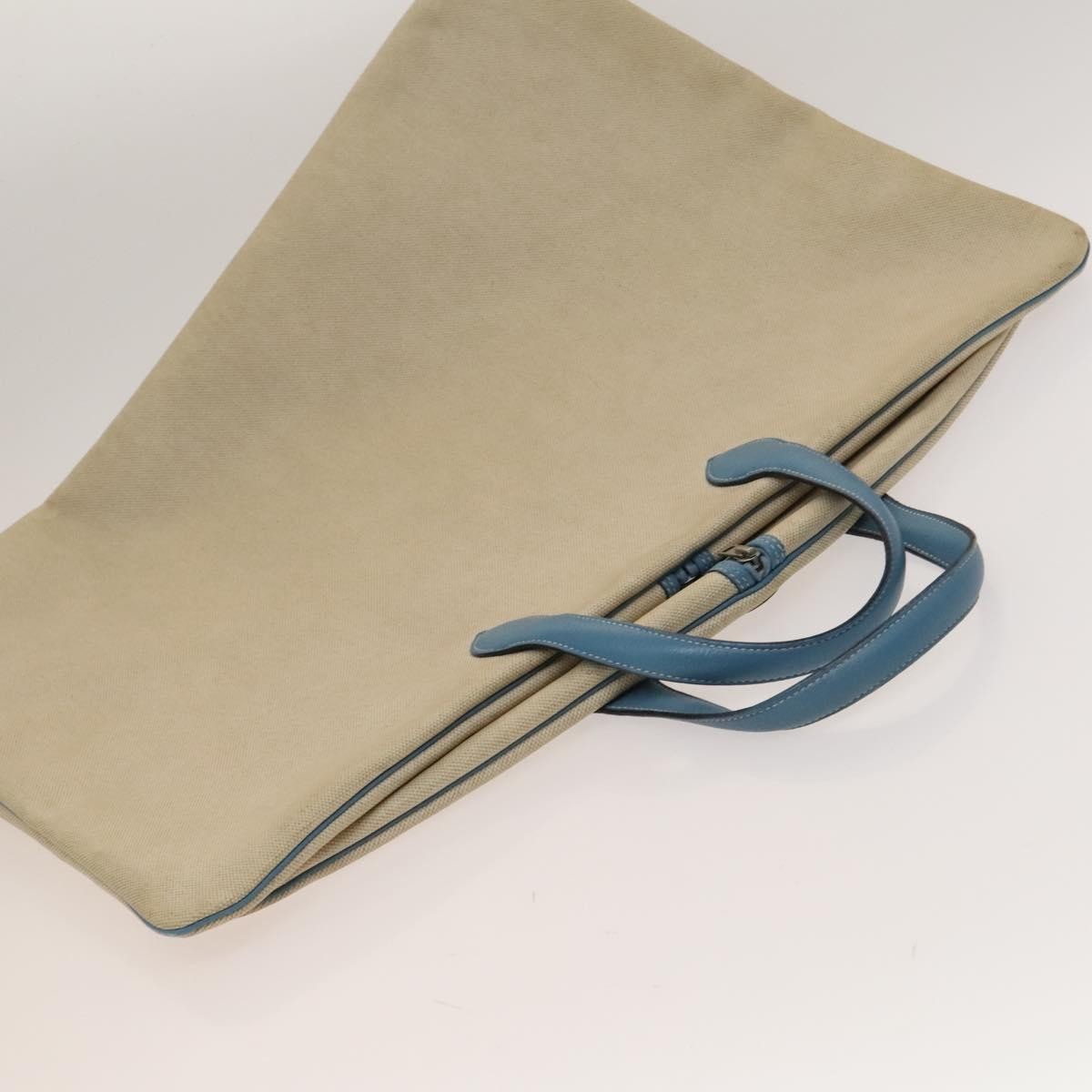Hermes Garment Cover Toile, BEIGE, CANVAS, Tote bag