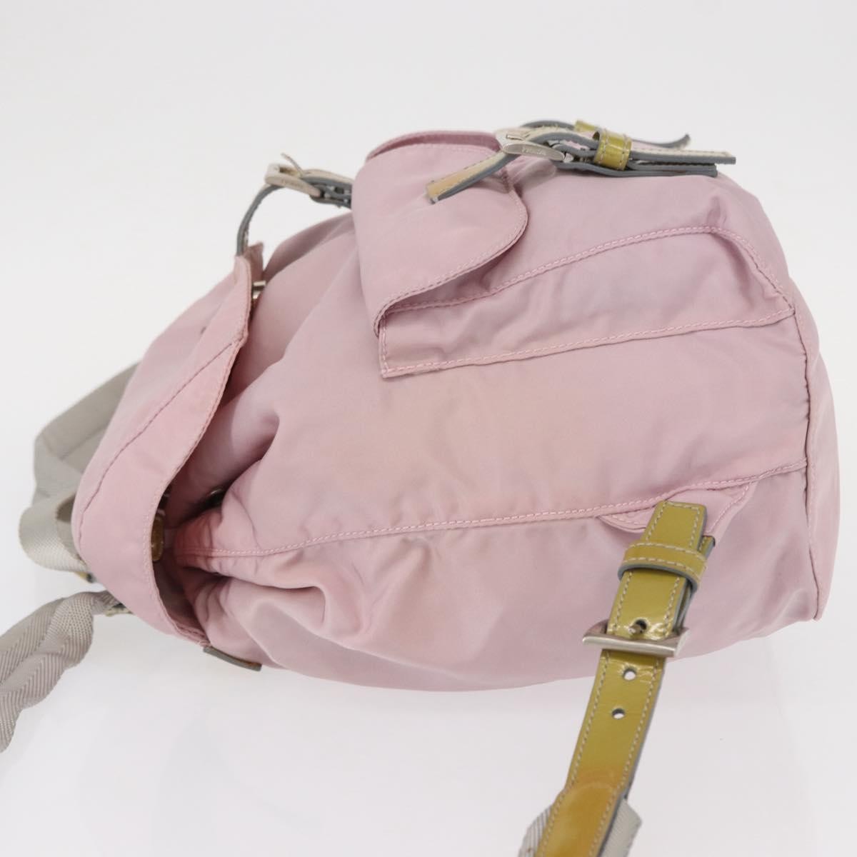 Prada Double Front Pocket Backpack Tessuto, PINK, NYLON, Backpack