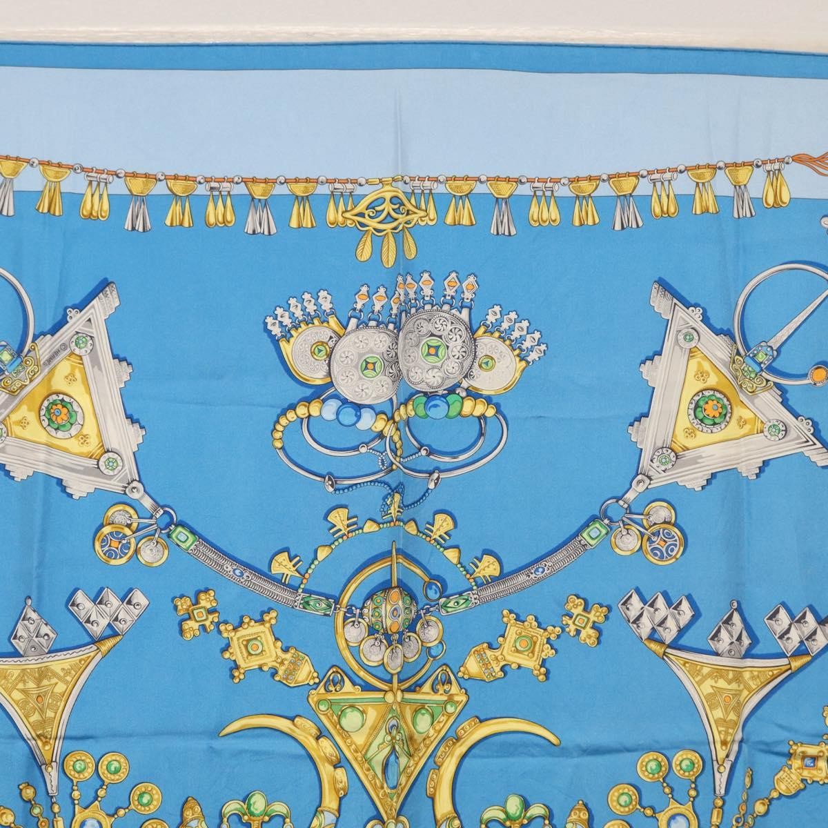 Hermes Carré 90 Silk multicolor, BLUE, SILK, Scarve & shawl