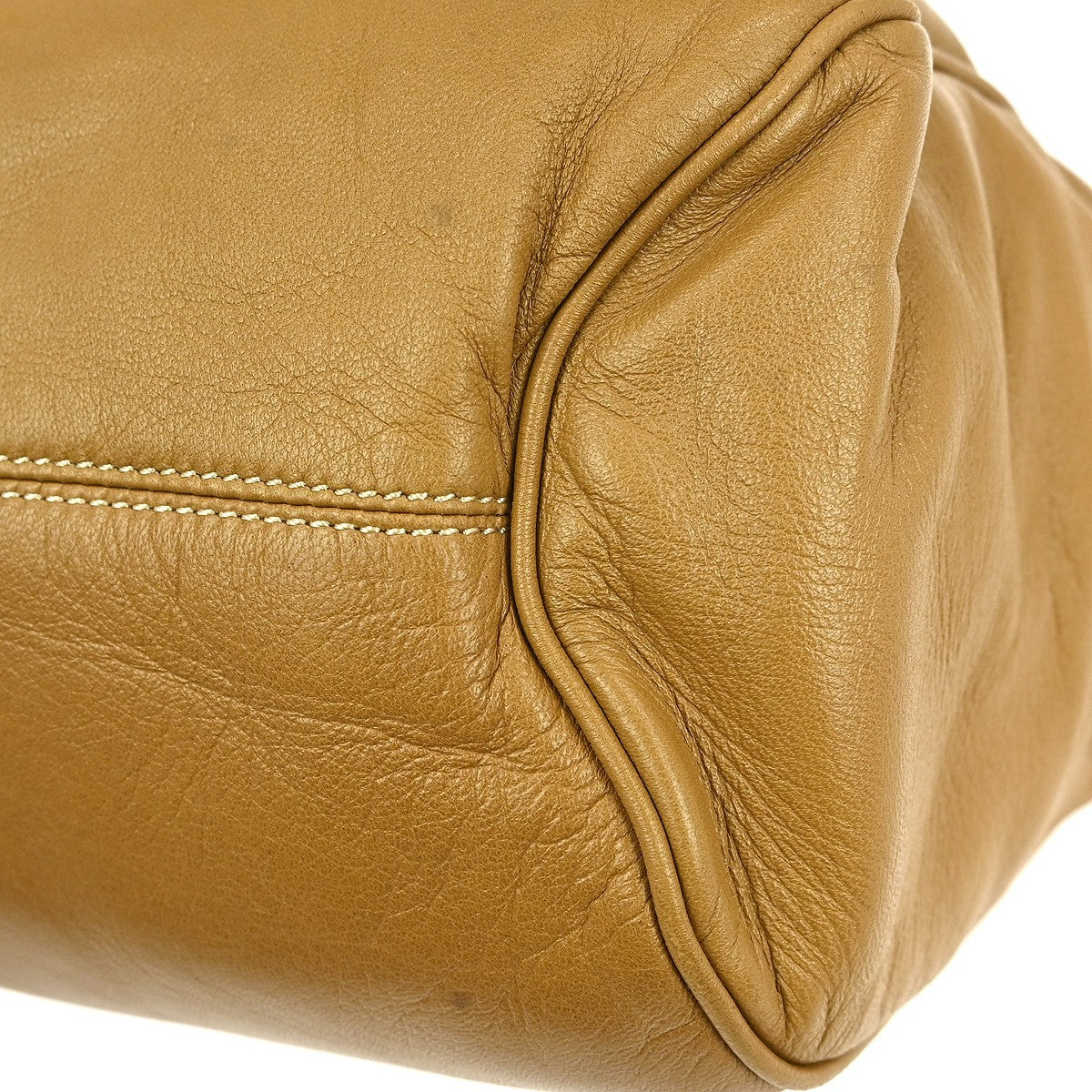 Loewe Anagram handbag Leather, BROWN, LEATHER, Handbag