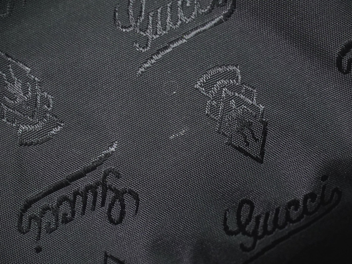 Gucci Crossbody Bag Guccissima Leather, BLACK, LEATHER, Shoulder bag