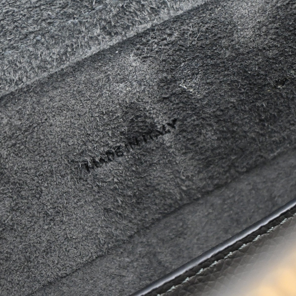 Celine Belt Bag Textured Leather, GRAY, LEATHER, Shoulder bag