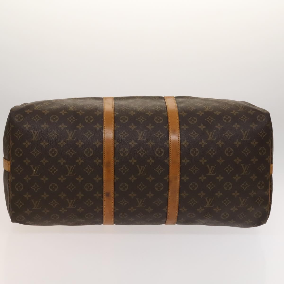 Louis Vuitton Keepall Bandouliere Bag Monogram Canvas, BROWN, CANVAS, Travel bag