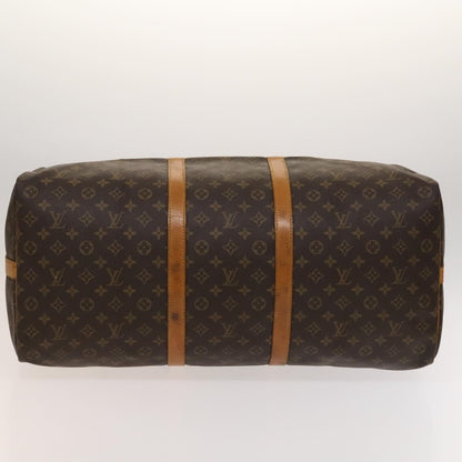 Louis Vuitton Keepall Bandouliere Bag Monogram Canvas, BROWN, CANVAS, Travel bag