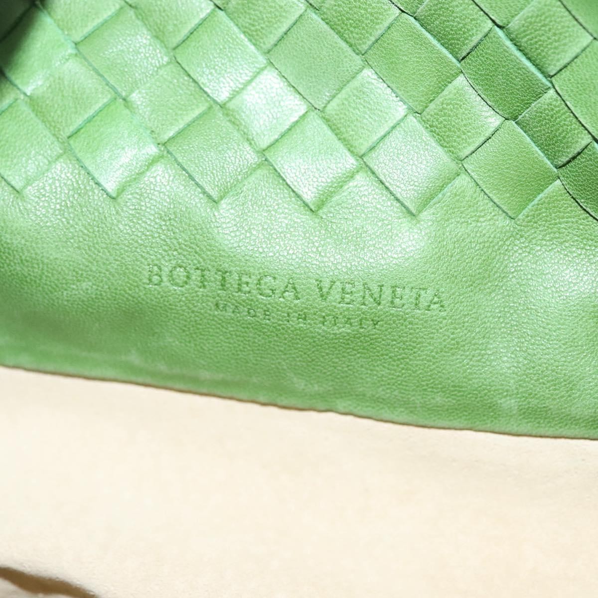 Bottega Veneta Intrecciato Leather, GREEN, LEATHER, Handbag