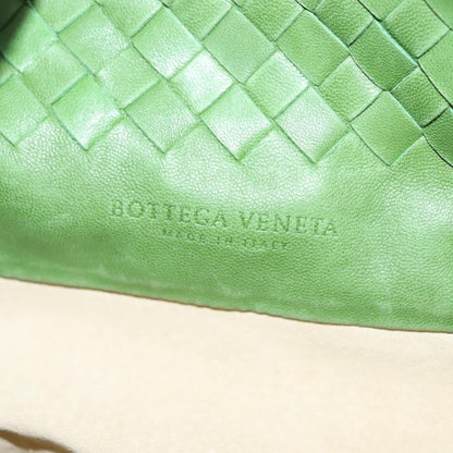 Bottega Veneta Intrecciato Leather, GREEN, LEATHER, Handbag