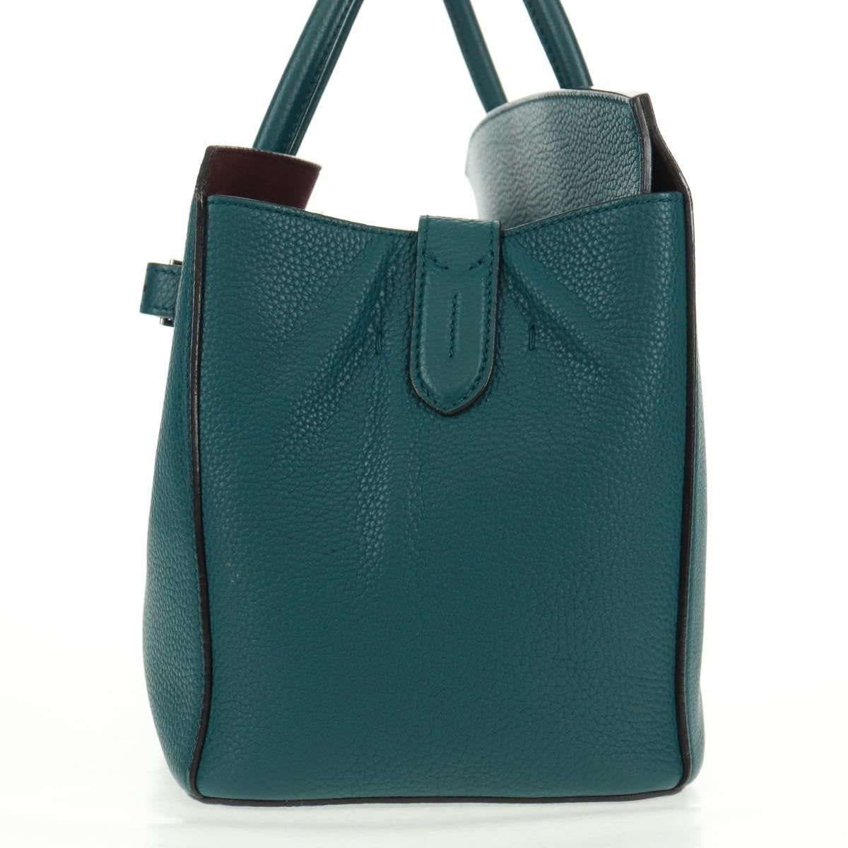 Bally Vintage Handbag Leather, GREEN, LEATHER, Handbag