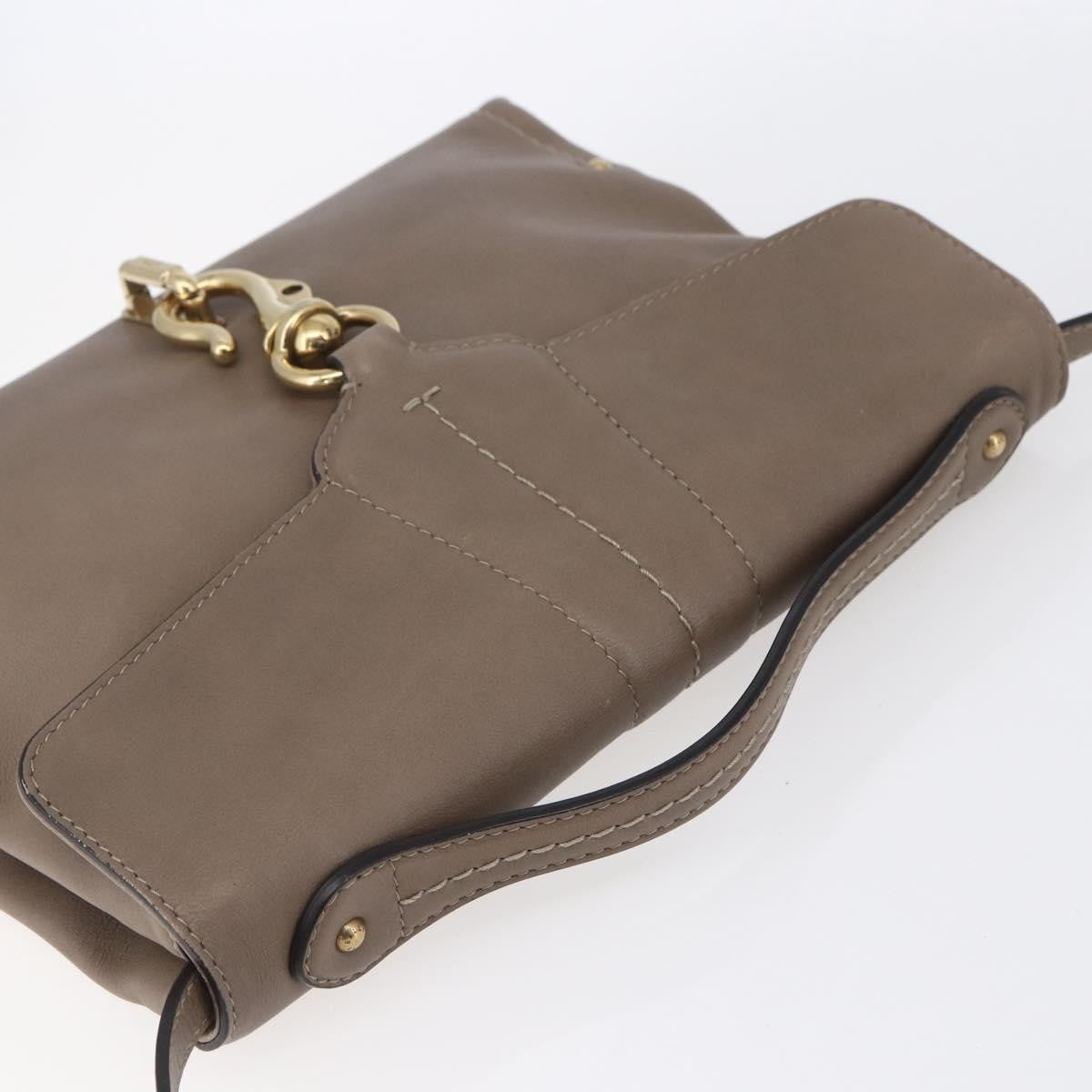 Bally Vintage Shoulder Bag Leather, BEIGE, LEATHER, Shoulder bag