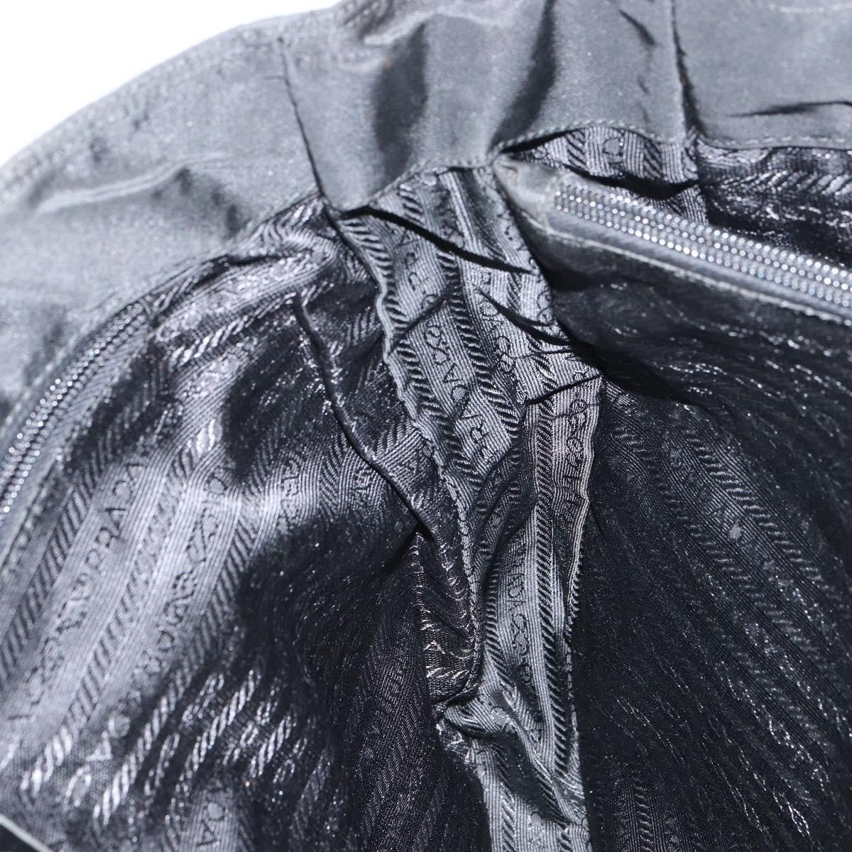 Prada Vintage Zip Tote Tessuto, BLACK, NYLON, Tote bag