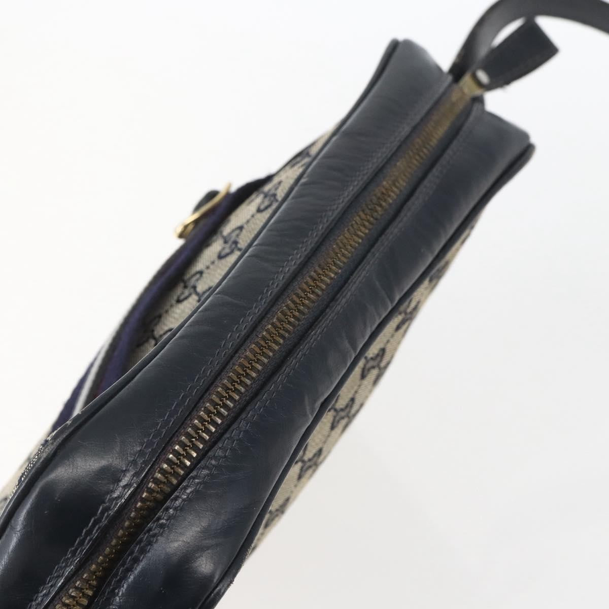 Gucci Sherry line shoulder bag Canvas, NAVY, CANVAS, Shoulder bag