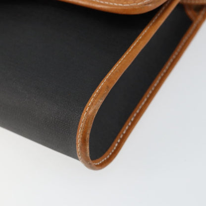 Christian Dior Vintage CD Logo Shoulder Bag Leather, BLACK, LEATHER, Shoulder bag