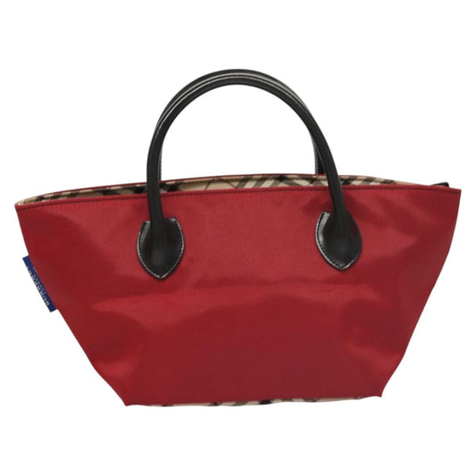 Burberry Nova Check Tote Nylon, RED, NYLON, Tote bag