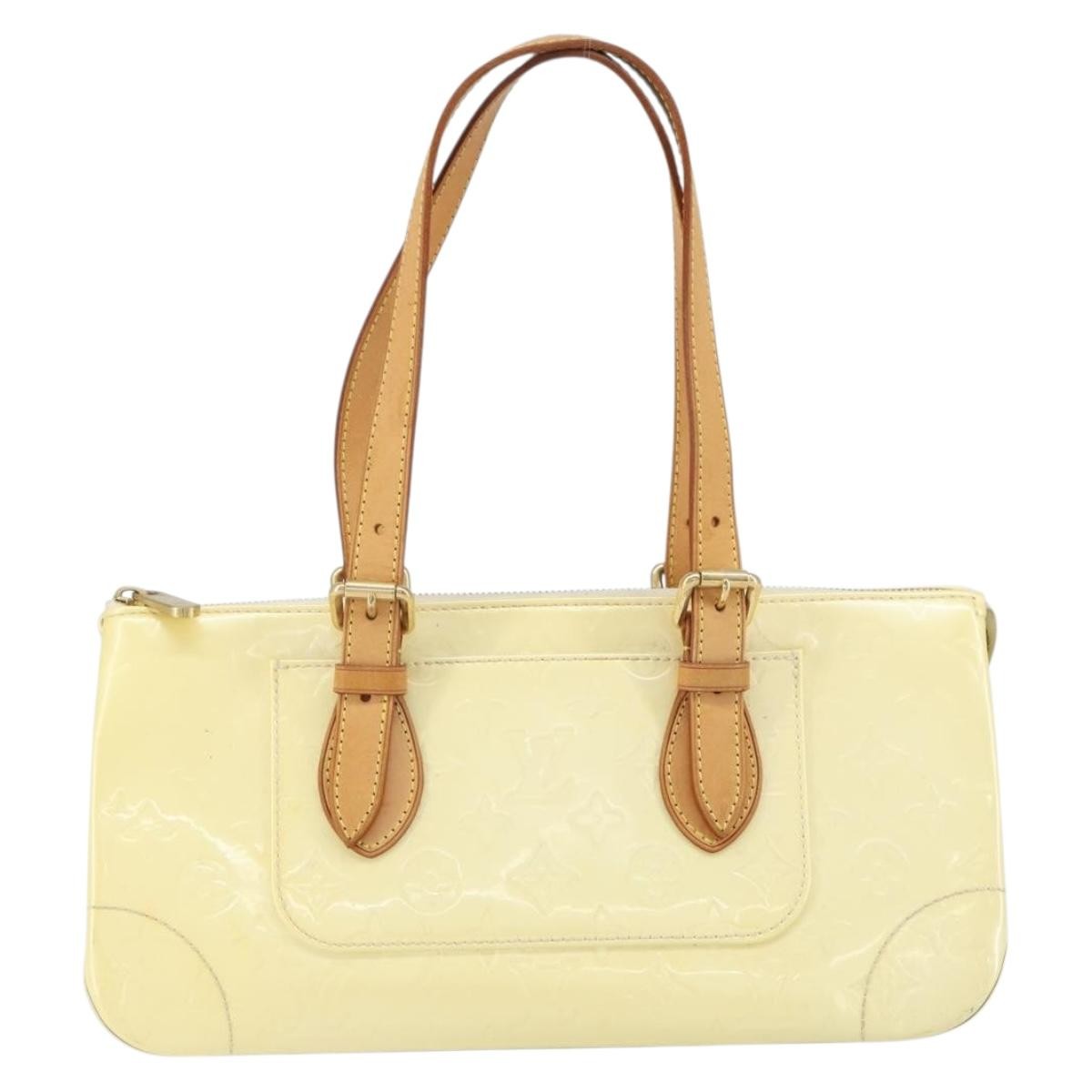 Louis Vuitton Rosewood Avenue Handbag Monogram Vernis, BEIGE, PATENT_LEATHER, Handbag