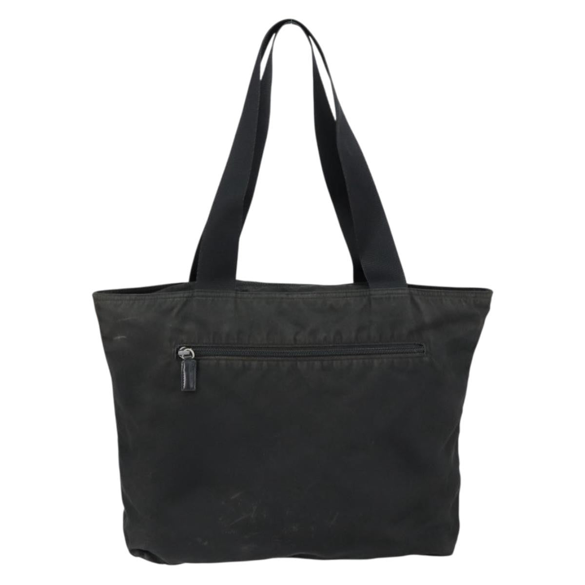 Prada Vintage Zip Tote Tessuto, BLACK, NYLON, Tote bag