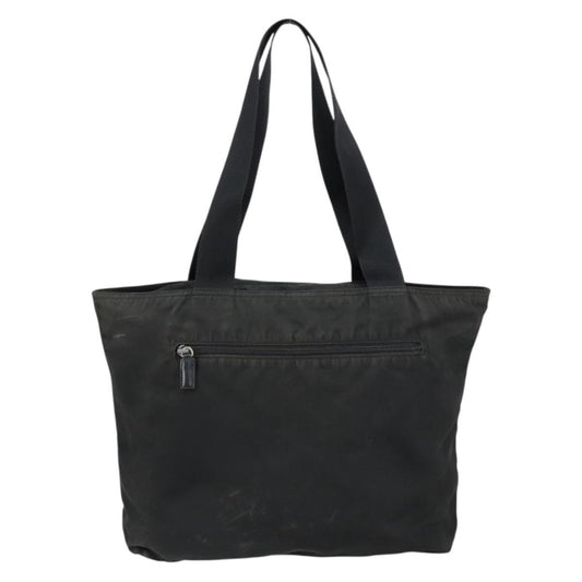 Prada Vintage Zip Tote Tessuto, BLACK, NYLON, Tote bag
