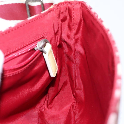 Christian Dior Vintage Flap Crossbody Bag Canvas, RED, CANVAS, Shoulder bag