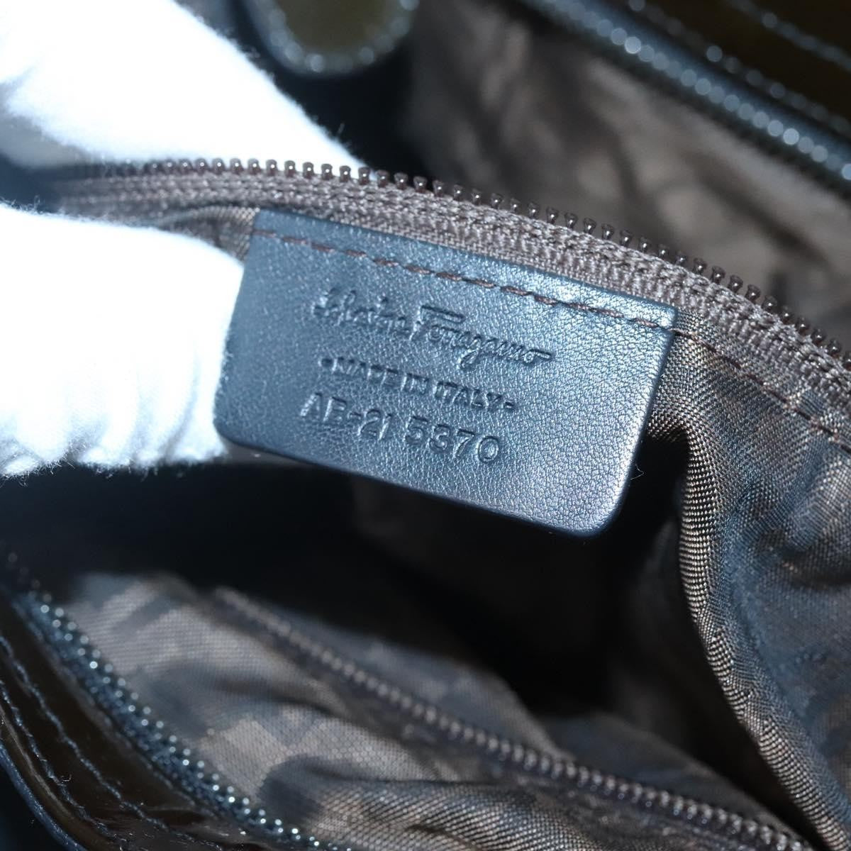 Salvatore Ferragamo Marisa Satchel Patent leather, BROWN, PATENT_LEATHER, Tote bag