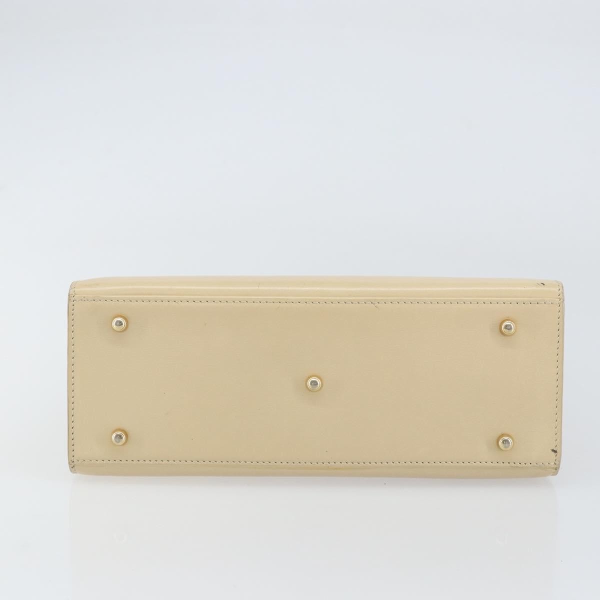 Gucci Vintage Lady Lock Top Handle Bag Leather, BEIGE, LEATHER, Handbag