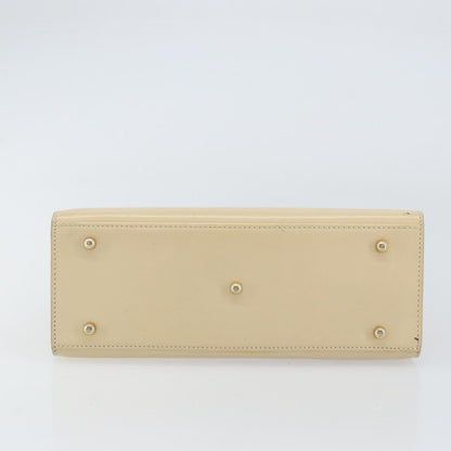 Gucci Vintage Lady Lock Top Handle Bag Leather, BEIGE, LEATHER, Handbag