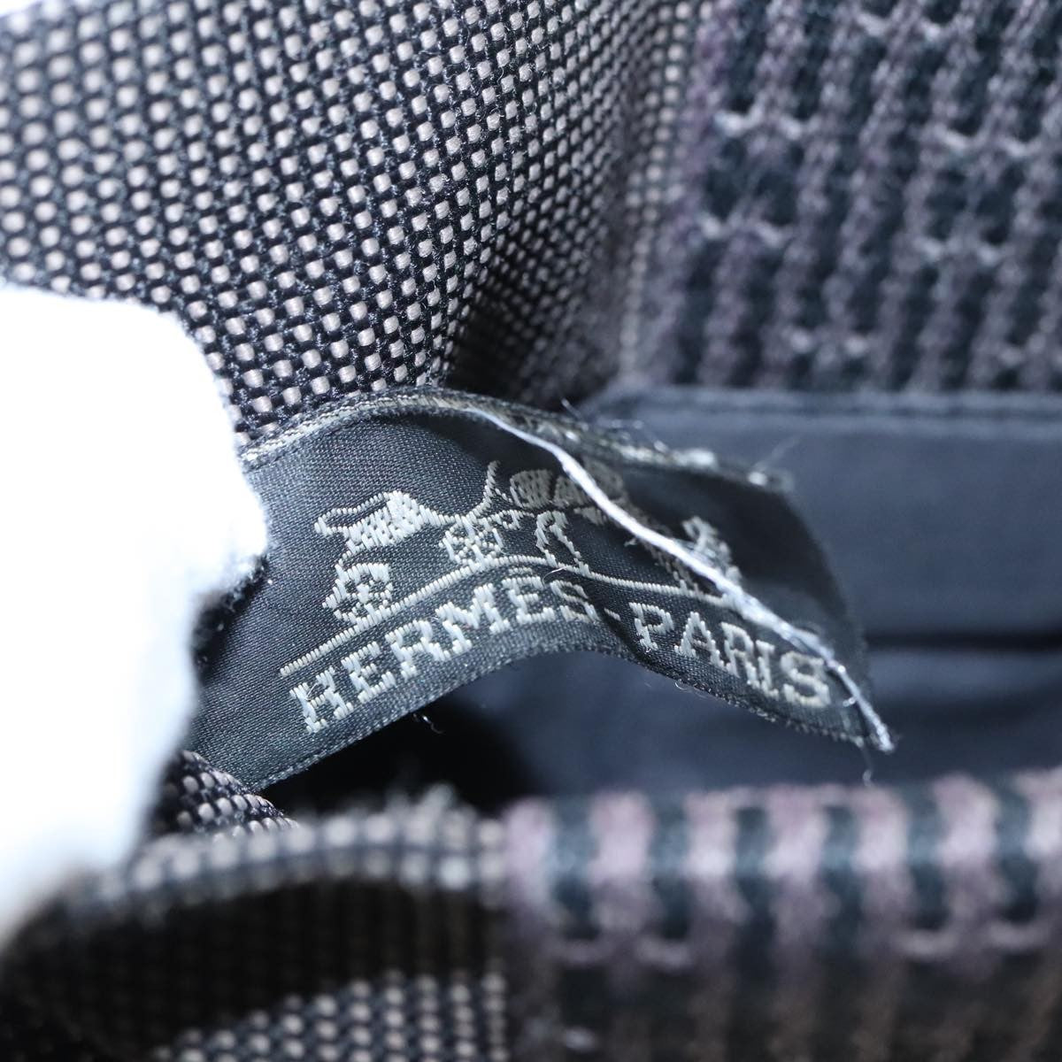 Hermes Herline Crossbody Canvas, GRAY, CANVAS, Crossbody bag