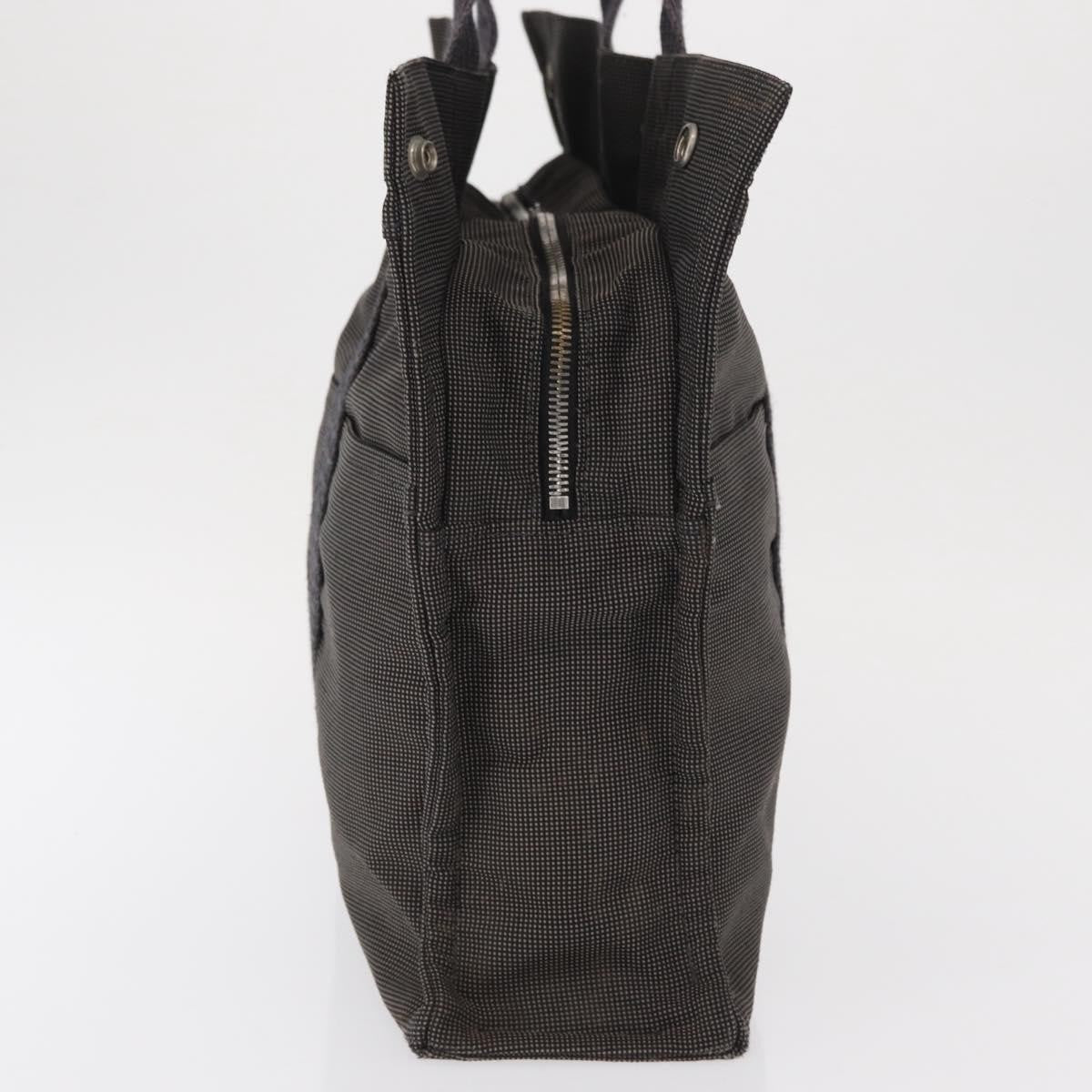 Hermes Fourre-tout Herline Canvas, GRAY, CANVAS, Tote bag