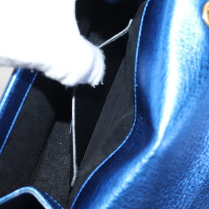 Saint Laurent Classic Monogram Tassel Crossbody Bag Leather, BLUE, LEATHER, Shoulder bag