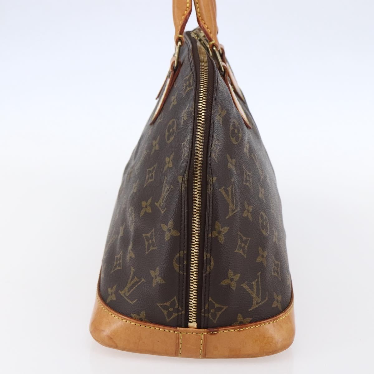 Louis Vuitton Alma Handbag Monogram Canvas, BROWN, CANVAS, Handbag