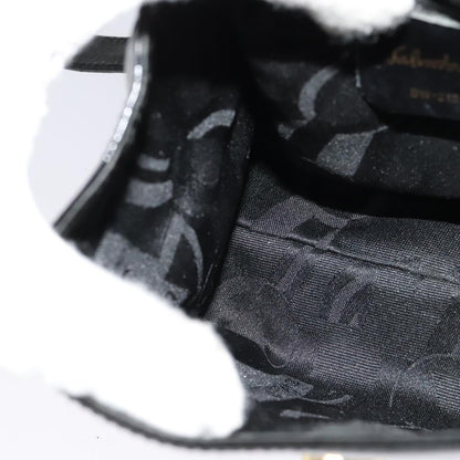 Salvatore Ferragamo Vintage Vara Bow Top Handle Bag Patent Leather, BLACK, PATENT_LEATHER, Handbag