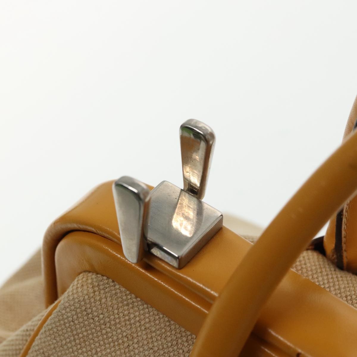 Prada Madras Cerniera Doctor Bag Canvas and Leather, BEIGE, CANVAS, Handbag