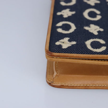 Celine Vintage Macadam Shoulder Bag C Macadam canvas, BLUE, CANVAS, Shoulder bag