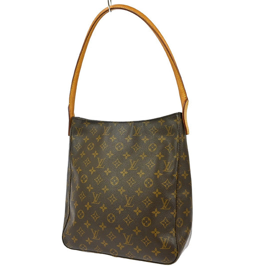 Louis Vuitton Looping Handbag Monogram Canvas, BROWN, CANVAS, Handbag
