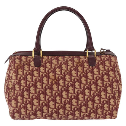 Christian Dior Vintage Trotter Handbag Canvas, RED, CANVAS, Handbag