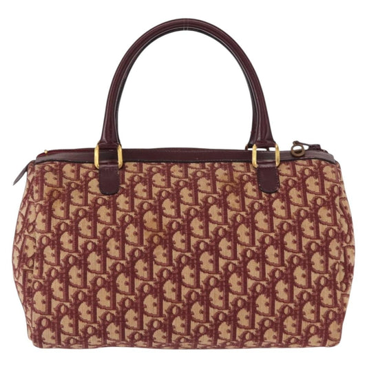Christian Dior Vintage Trotter Handbag Canvas, RED, CANVAS, Handbag