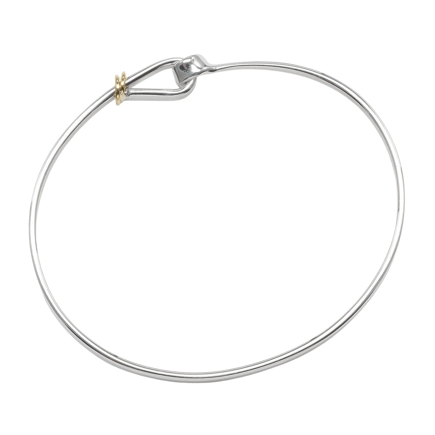 Tiffany & Co. Love Knot Bracelet Sterling Silver and 18K Yellow Gold, SILVER, SILVER, Bracelet