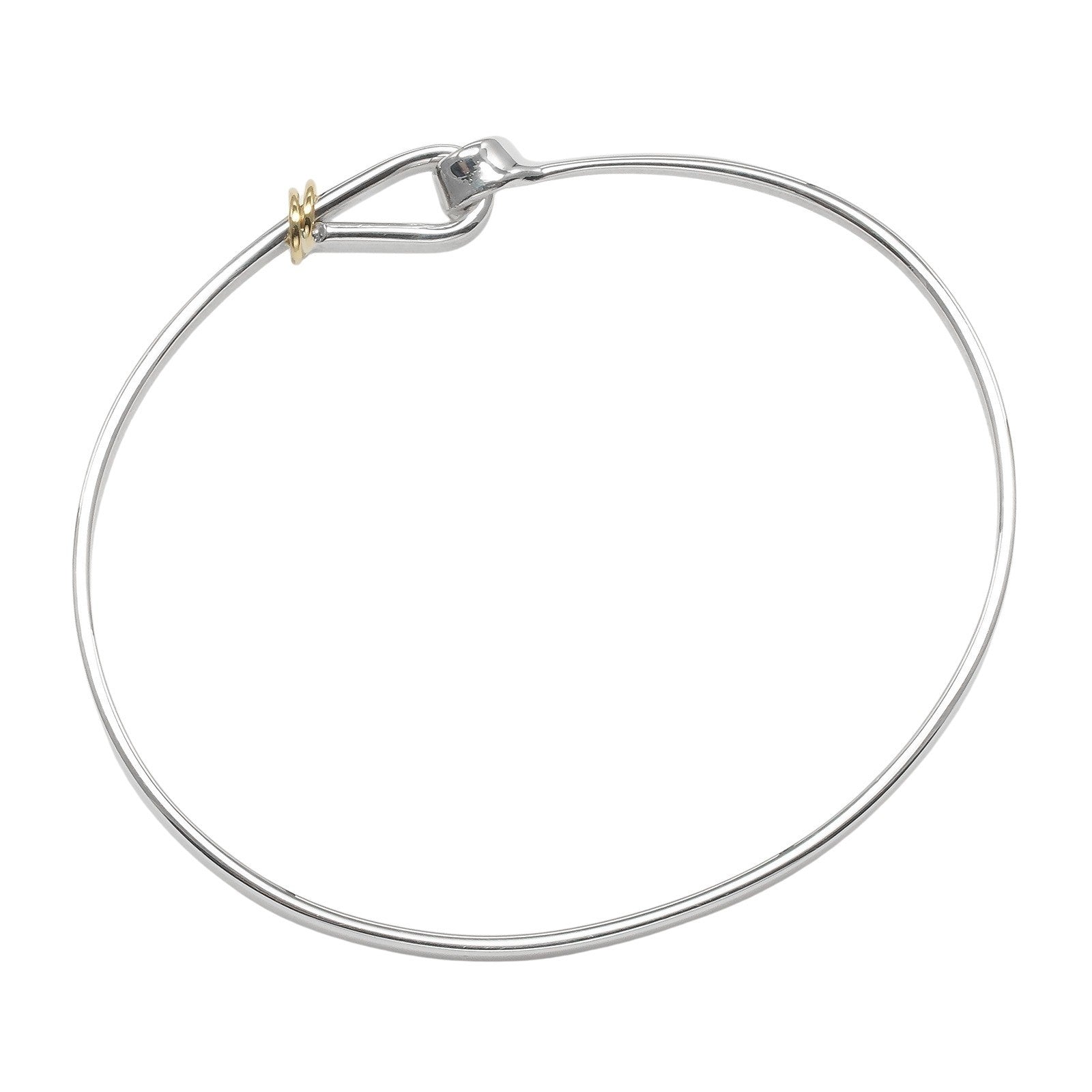 Tiffany & Co. Love Knot Bracelet Sterling Silver and 18K Yellow Gold, SILVER, SILVER, Bracelet