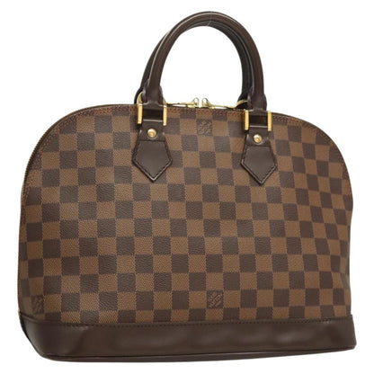 Louis Vuitton Alma Handbag Damier, BROWN, CANVAS, Handbag