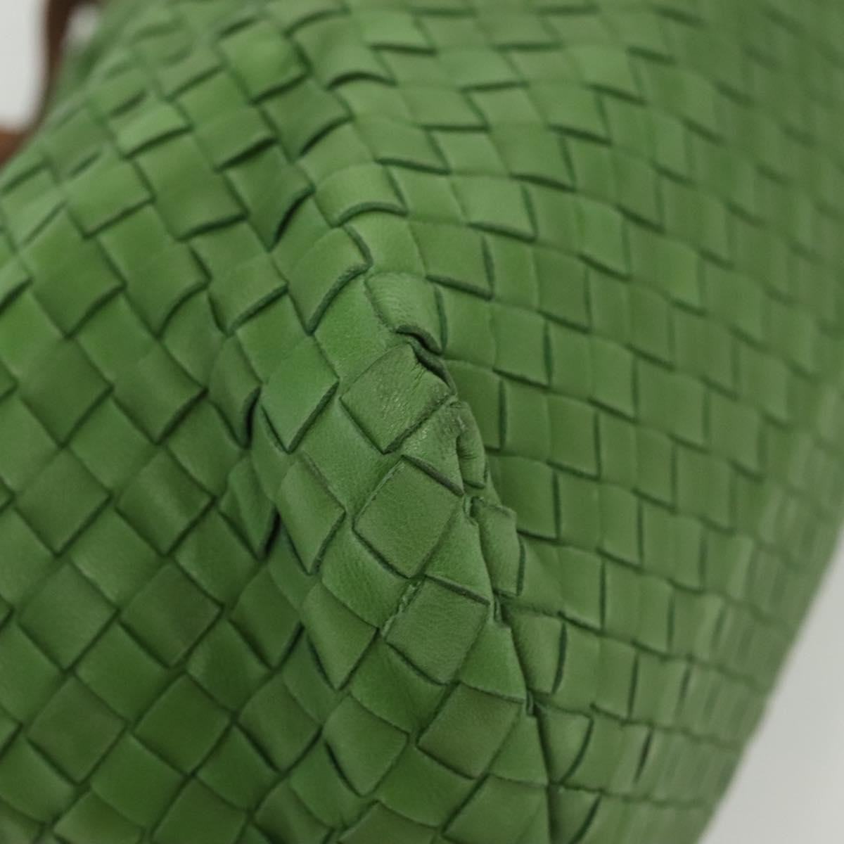 Bottega Veneta Intrecciato Leather, GREEN, LEATHER, Handbag