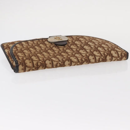 Christian Dior Vintage Trotter Shoulder Bag Canvas, BROWN, CANVAS, Shoulder bag