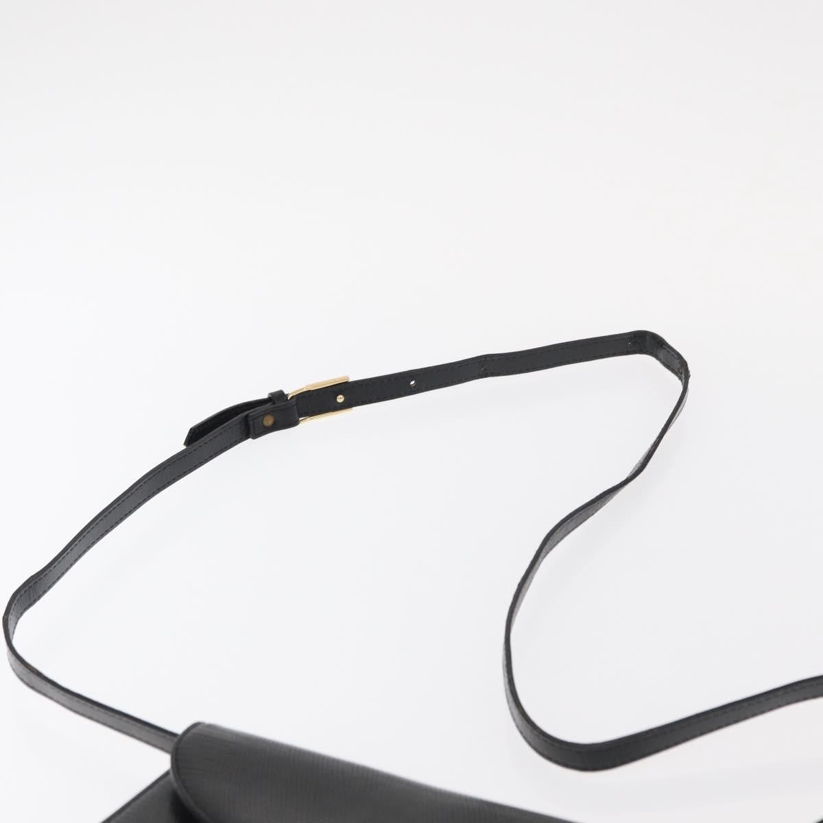 Saint Laurent Vintage Shoulder Bag Leather, BLACK, LEATHER, Shoulder bag