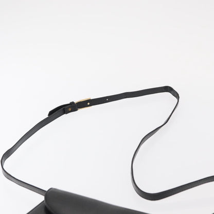 Saint Laurent Vintage Shoulder Bag Leather, BLACK, LEATHER, Shoulder bag