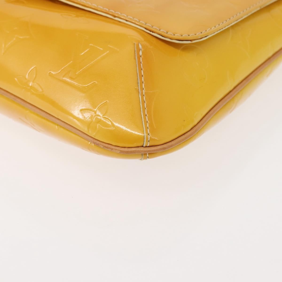 Louis Vuitton Thompson Street Handbag Monogram Vernis, YELLOW, PATENT_LEATHER, Shoulder bag