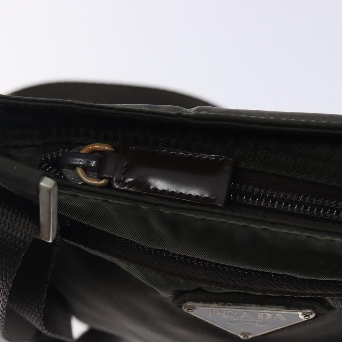 Prada Flat Messenger Bag Tessuto, KHAKI, NYLON, Shoulder bag