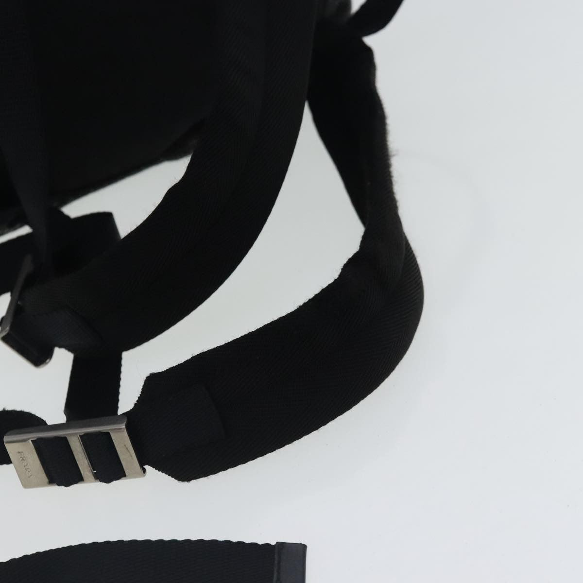 Prada Single Buckle Pocket Backpack Wool, GRAY, WOOL, Backpack